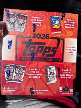 NEW Topps Collectors Kit - 2026 Sealed box Chrome Basketball cards